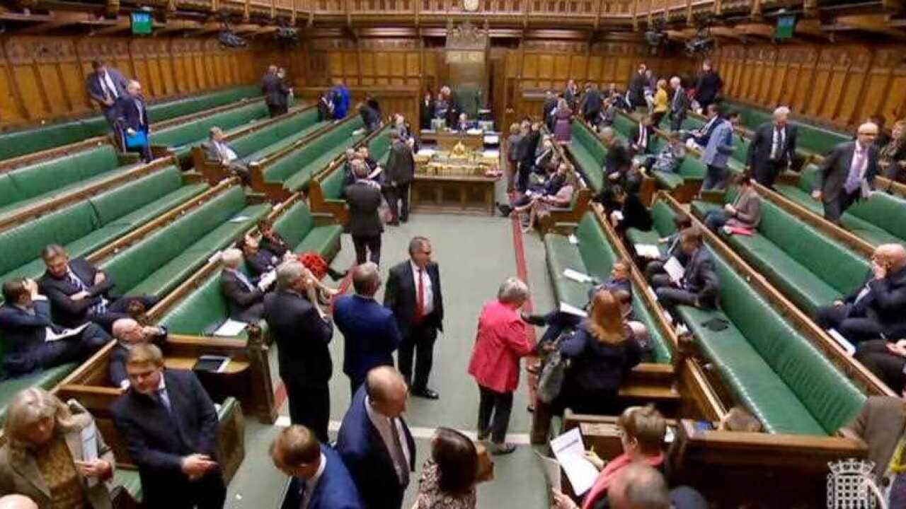 British Members of Parliament vote on the indicative motion.