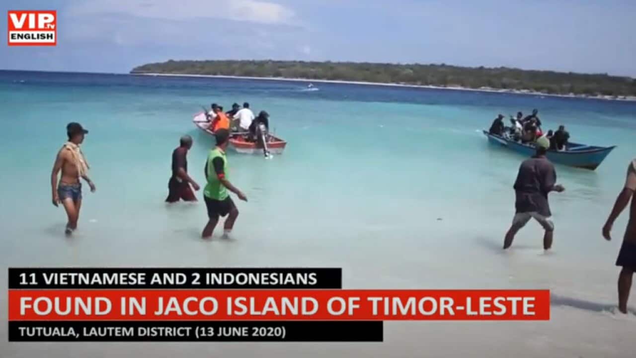 Eleven Vietnamese heading to Australia by boat are being detained in East Timor