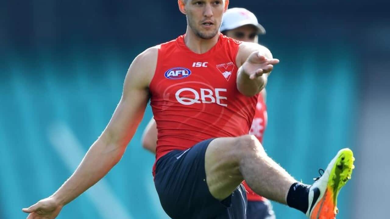 Sam Reid of the Sydney Swans.