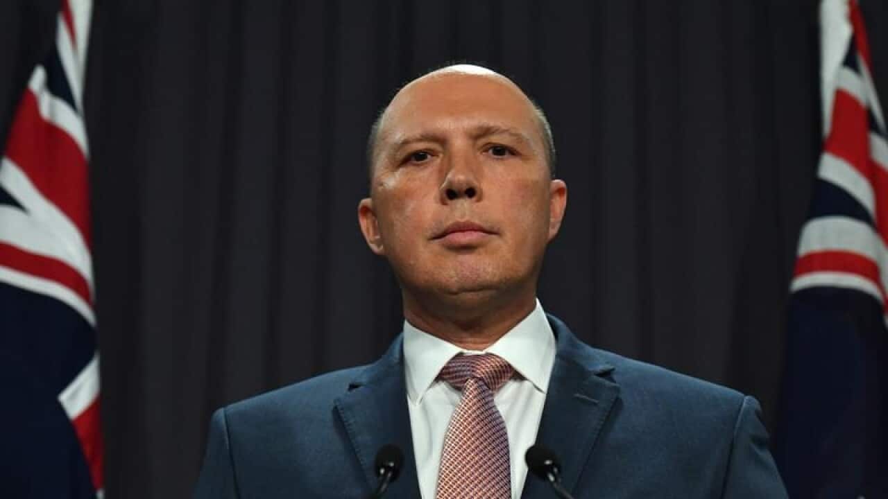 Minister for Home Affairs Peter Dutton