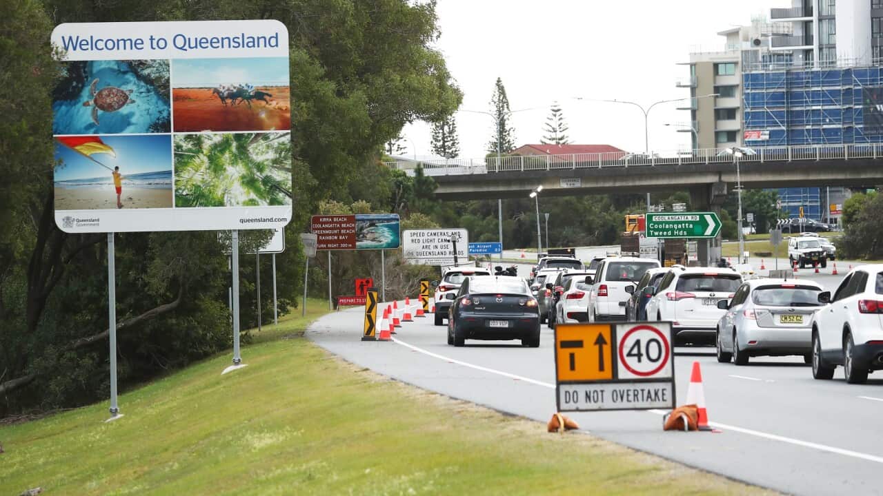 The Gold Coast Highway at the Queensland and New South Wales border