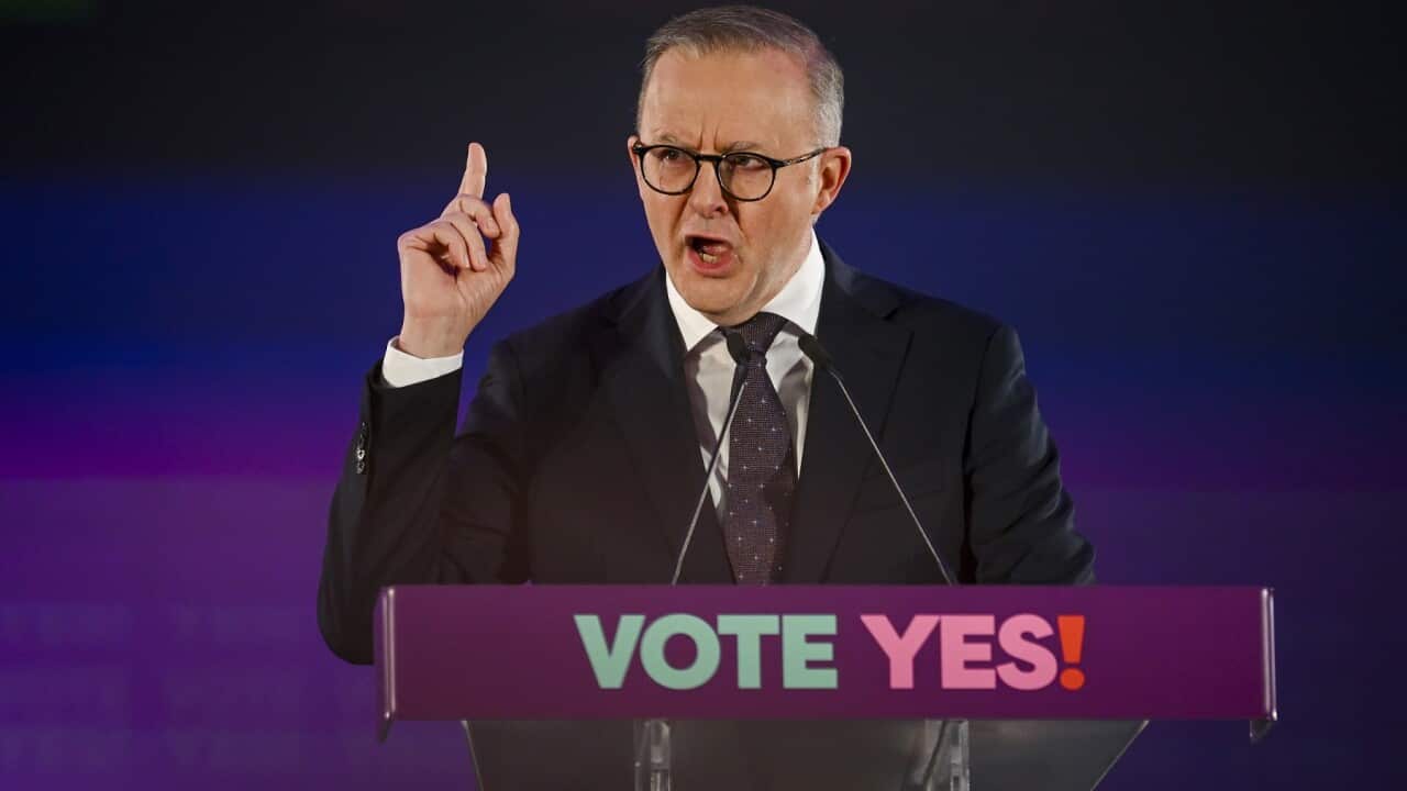 Prime Minister Anthony Albanese announces Referendum Day during the Yes23 official campaign launch in Adelaide (AAP)
