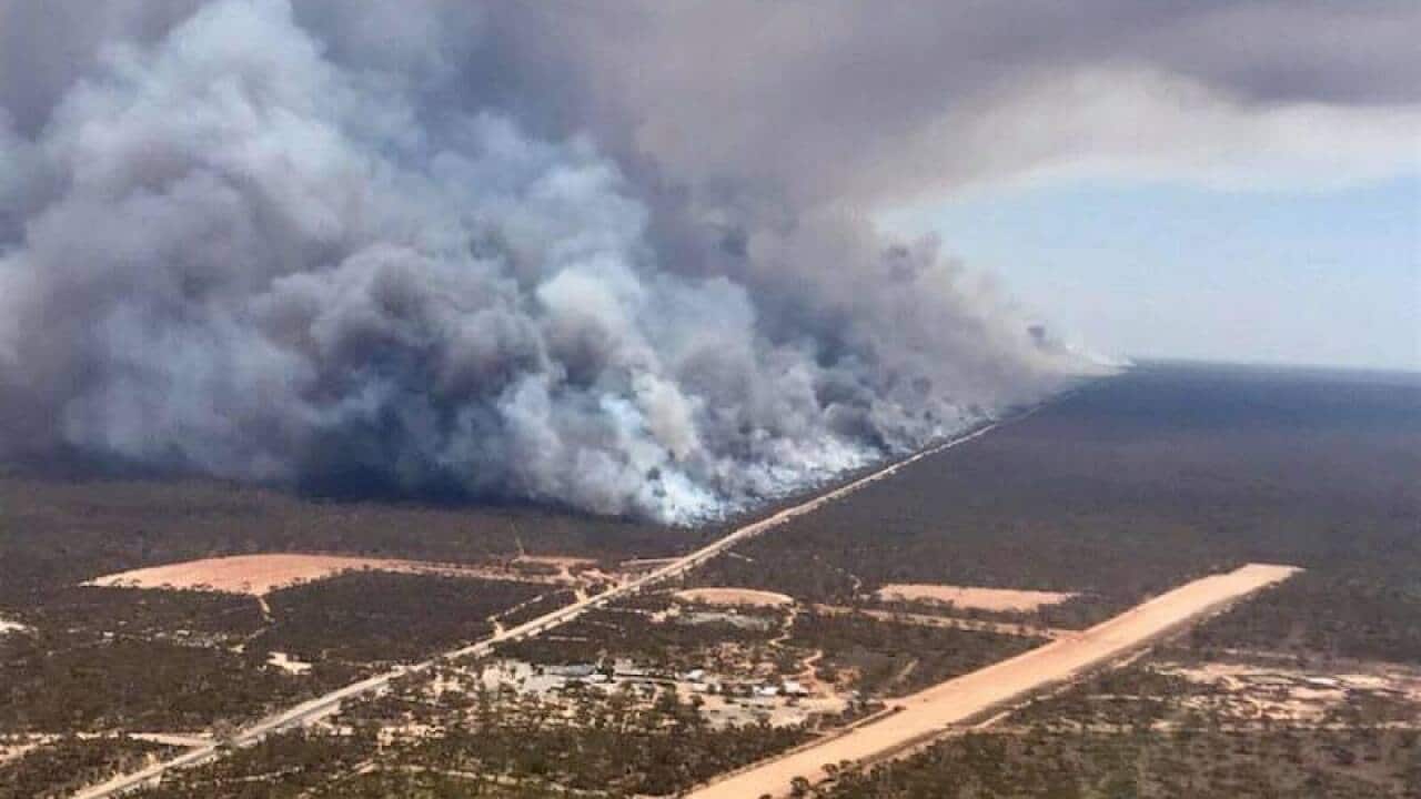erye highway bushfire