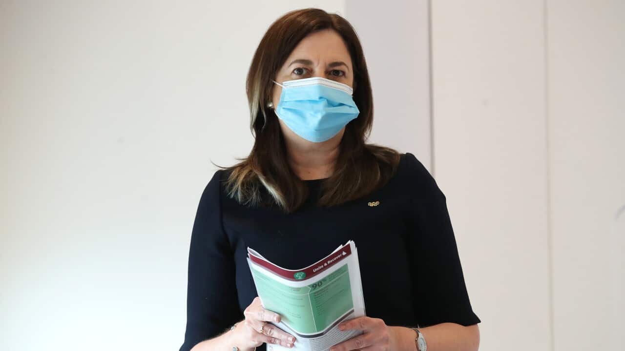 Queensland Premier Annastacia Palaszczuk reveals plans to begin opening up the state from next month.