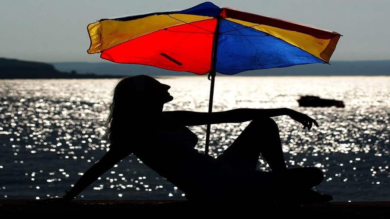 A person on holidays