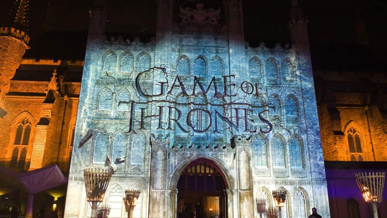 A projection for premiere of the 4th season of Game of Thrones
