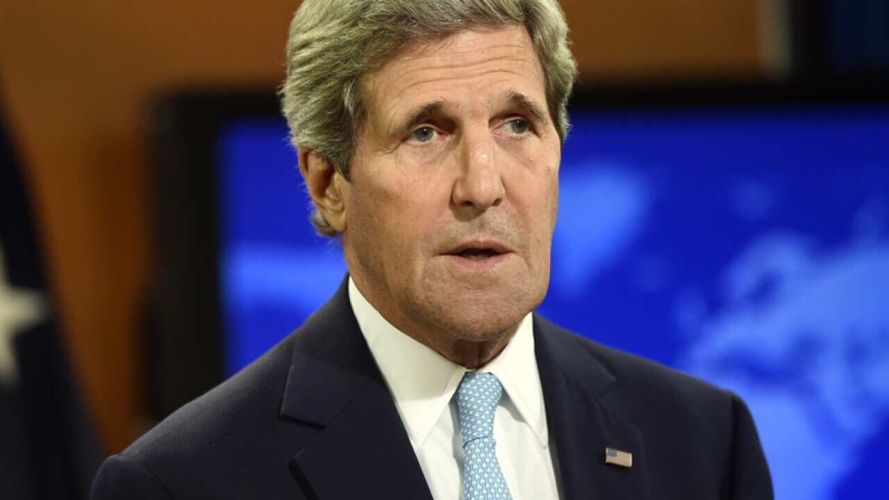 John Kerry speaks.