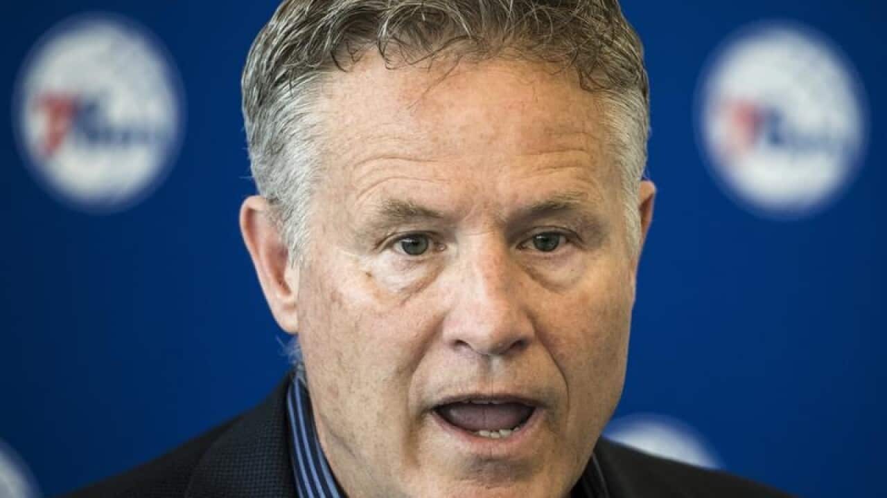 Philadelphia 76ers coach Brett Brown