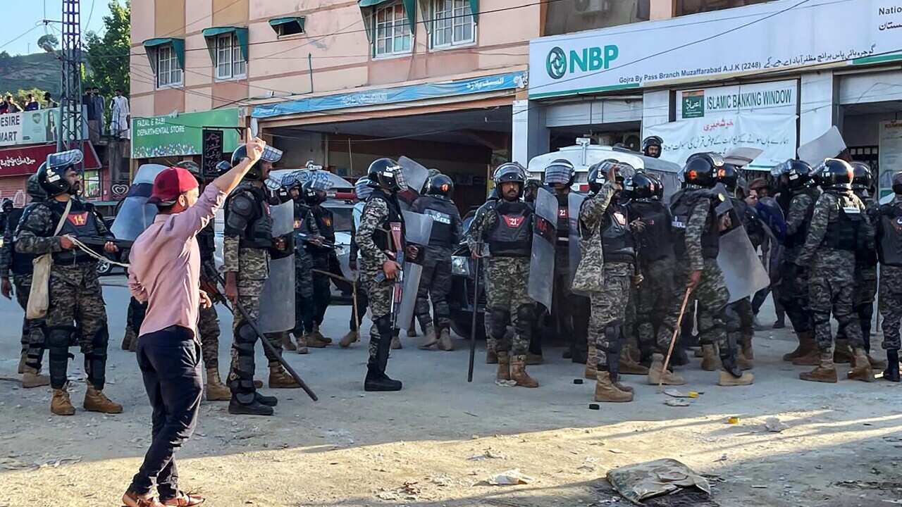 protest in Pakistan administrate Kashmir
