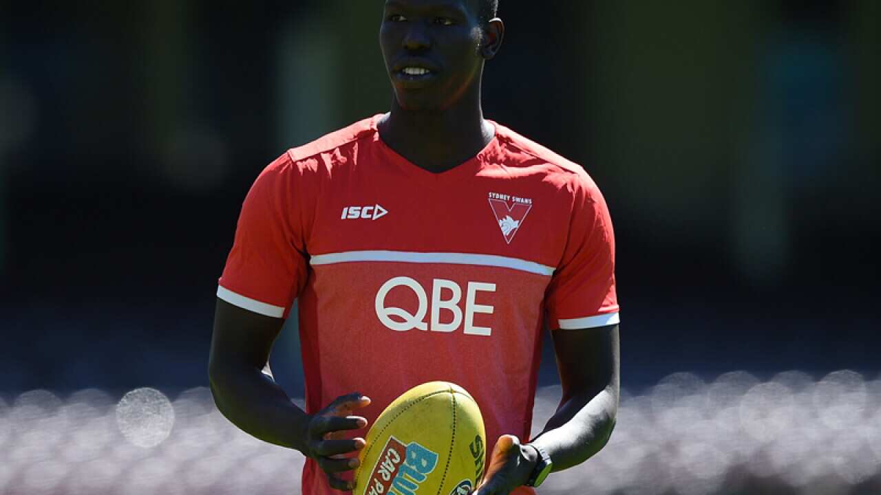Sydney Swans player Aliir Aliir