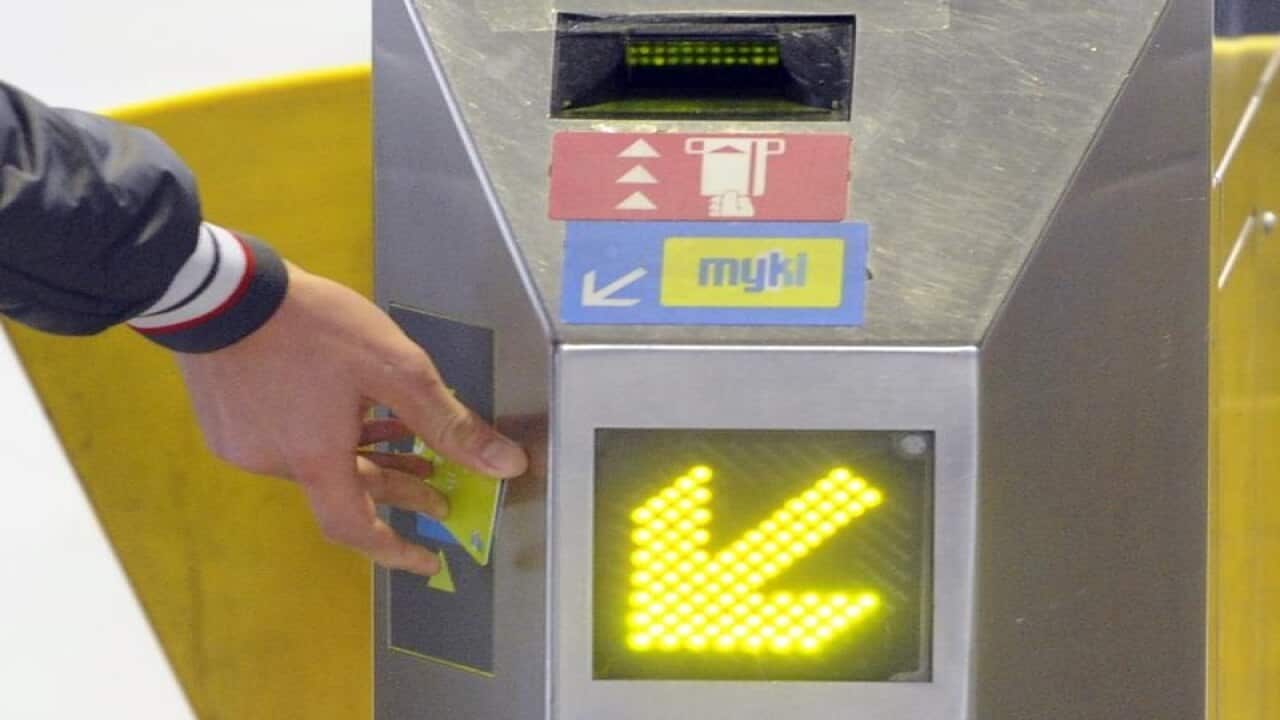 Myki swipe at station
