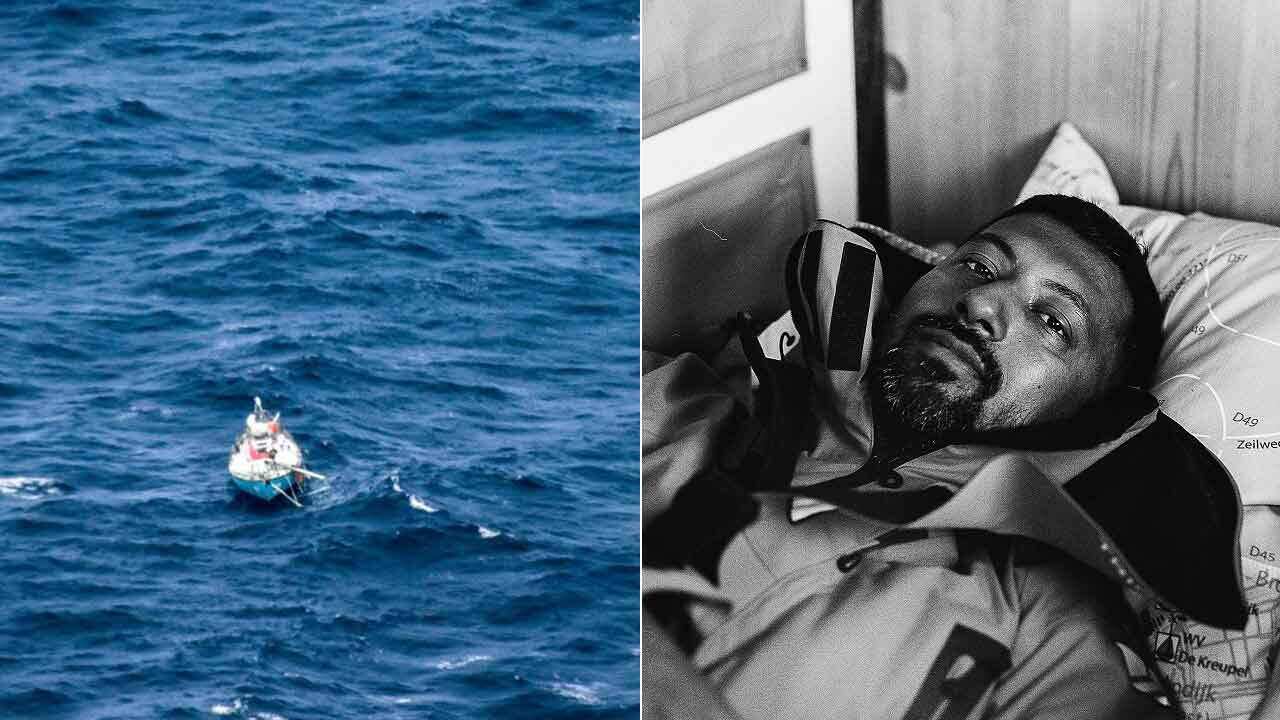 Indian sailor Abhliash Tomy has been rescued in remote WA waters.