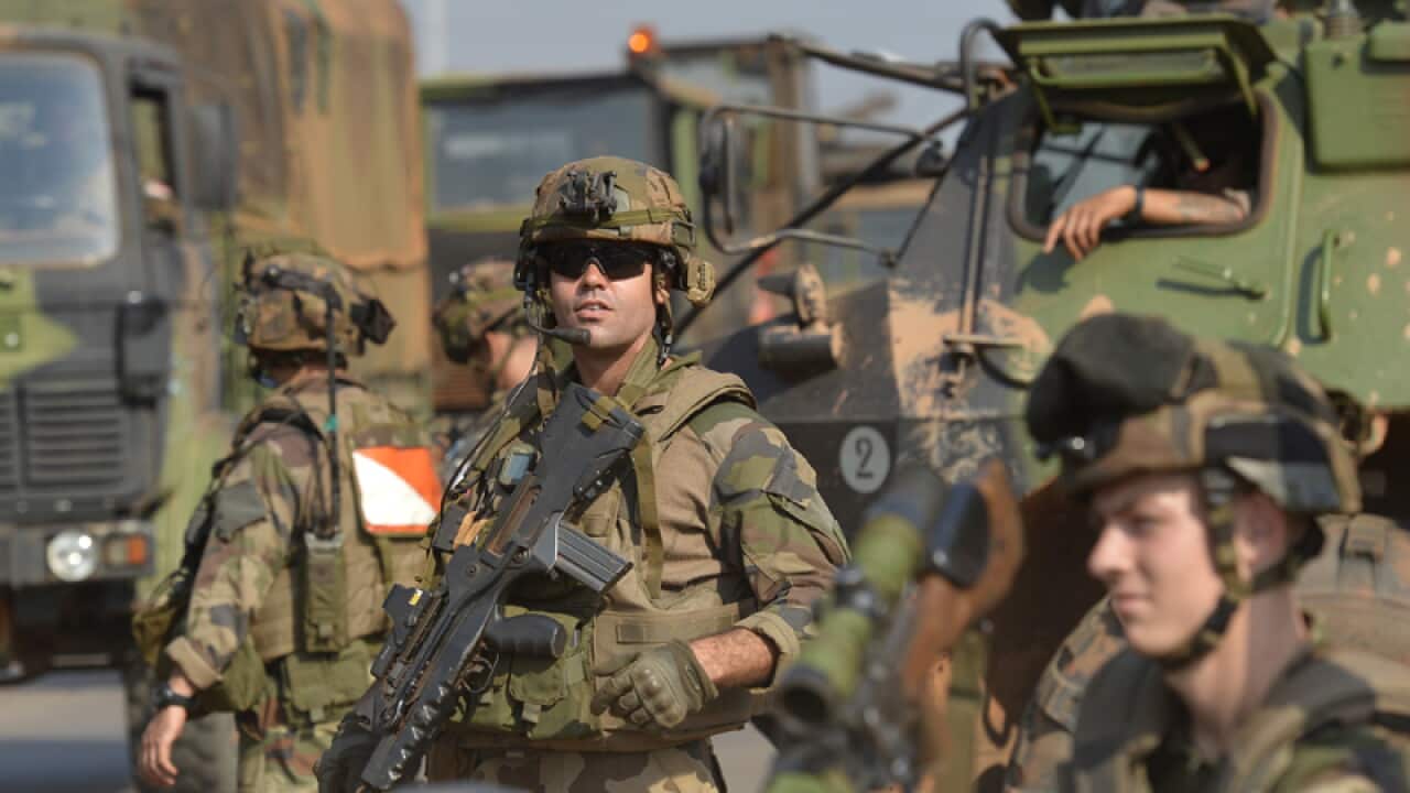 French troops on the streets of Bangui