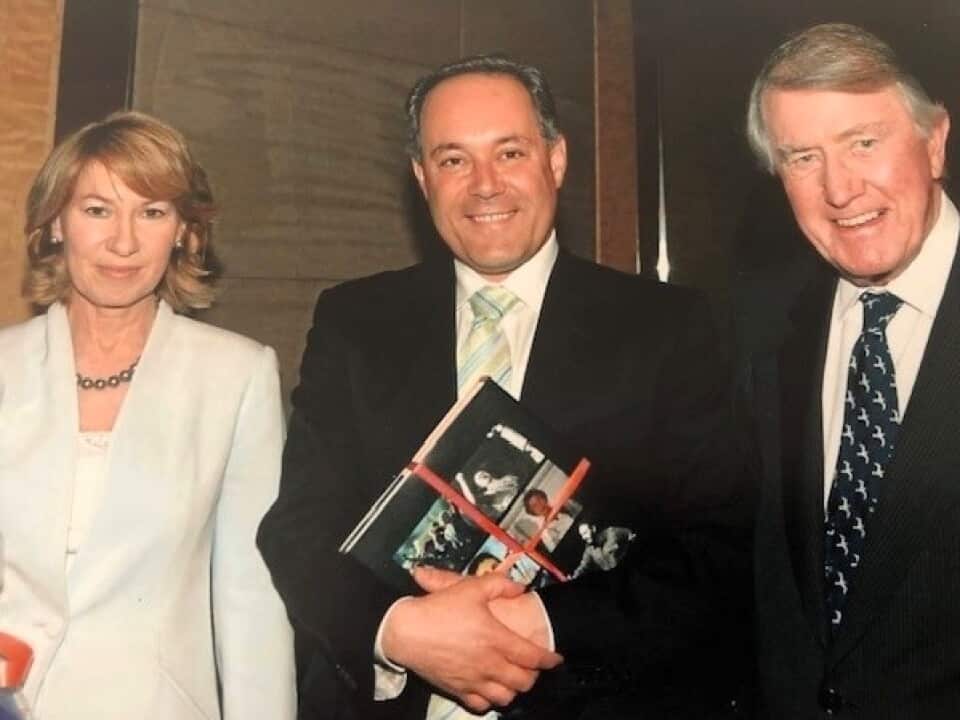 Morris Iemma in a 2007 photo with former NSW Premier Neville Wran and Maxine McKew, MP for the seat of Bennelong.