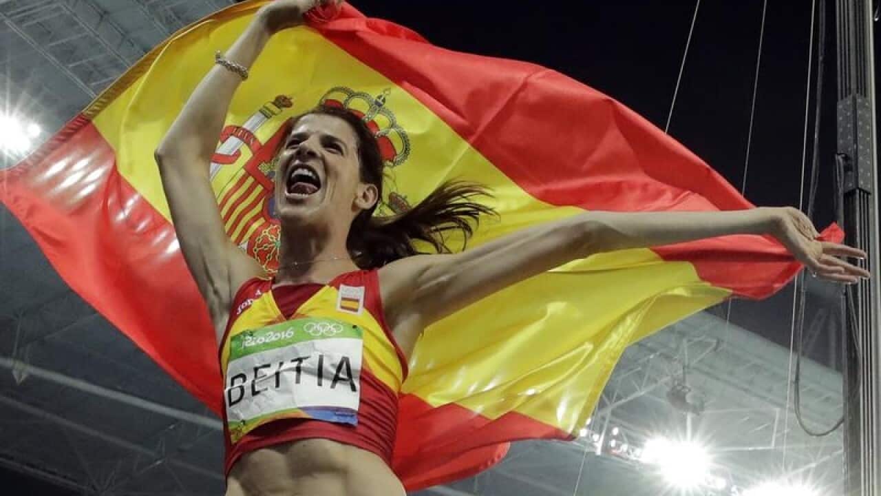 Spain's Ruth Beitia at the Rio Olympics