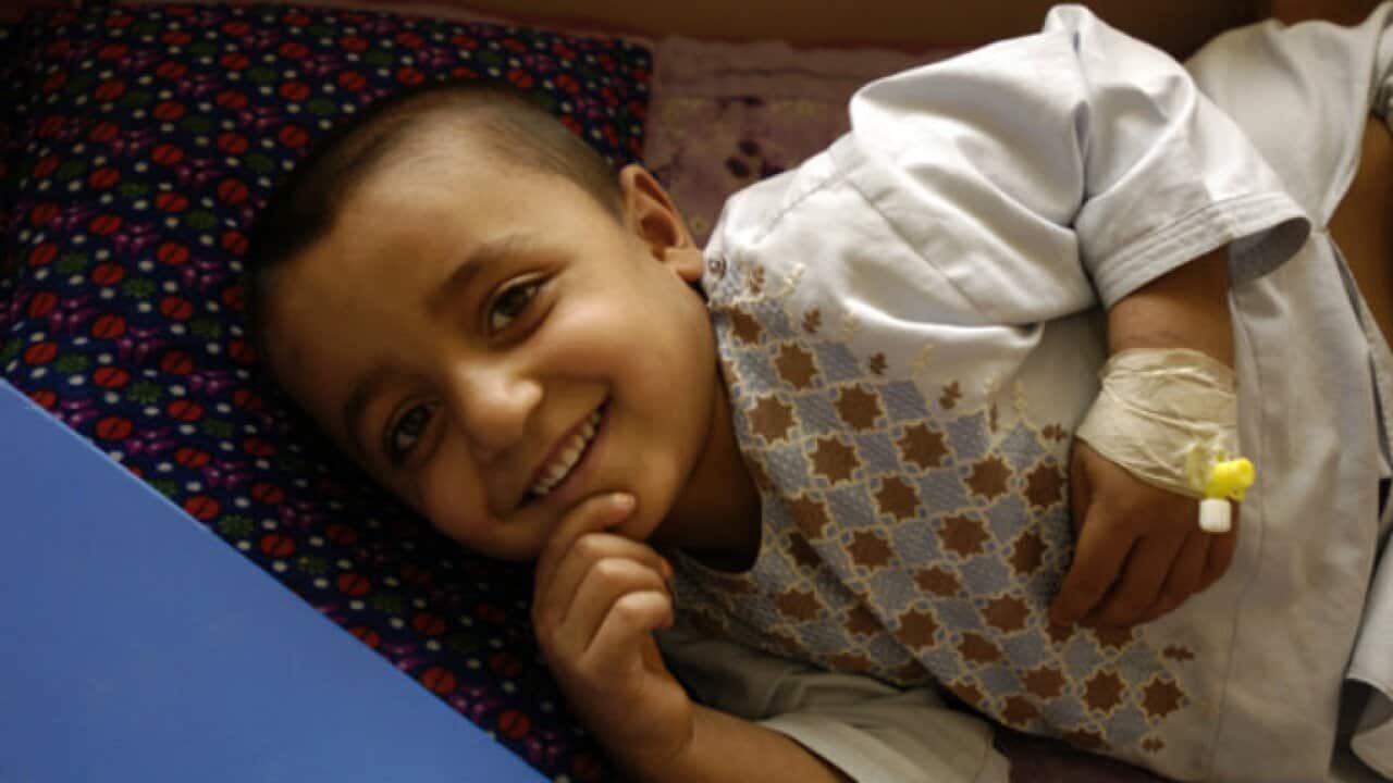 Afghan sick Child
