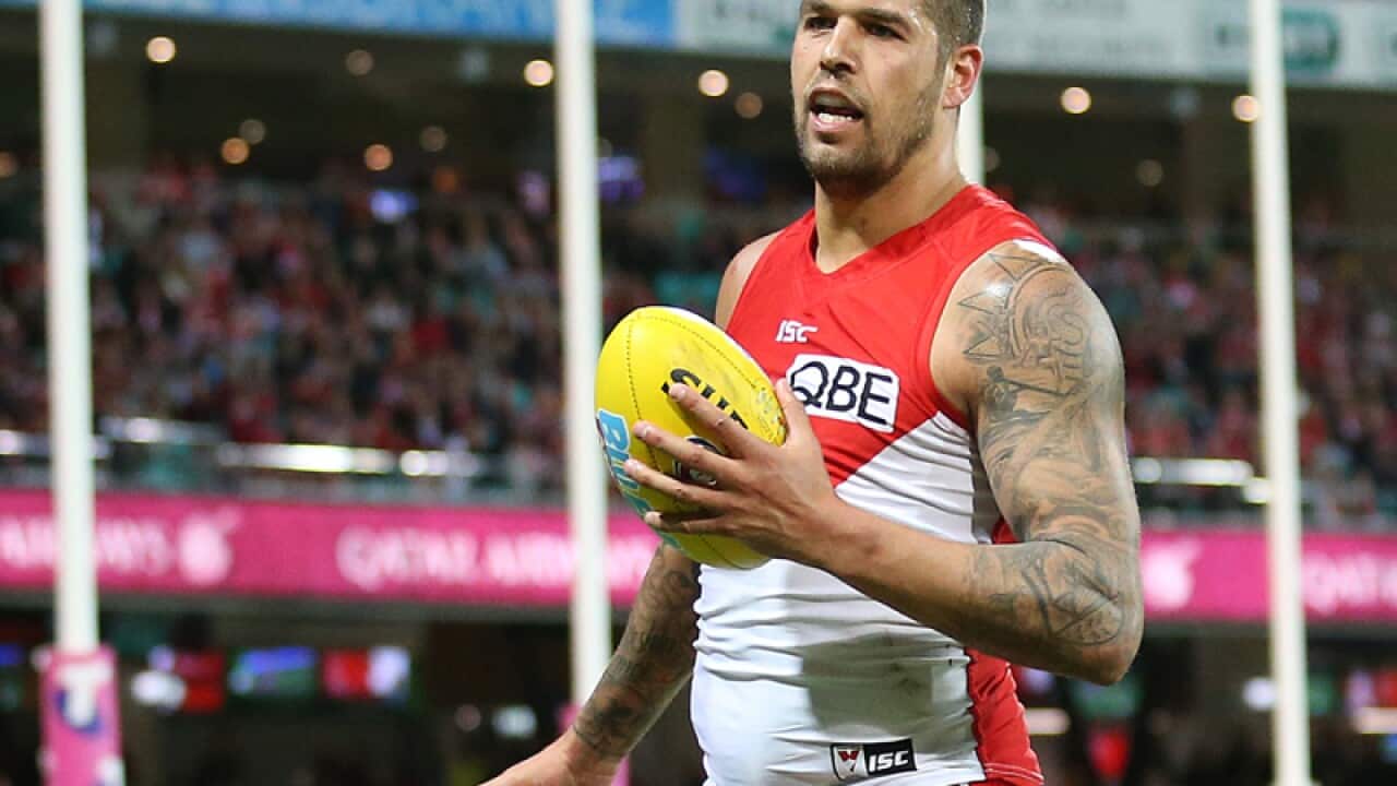 Lance Franklin of the Swans
