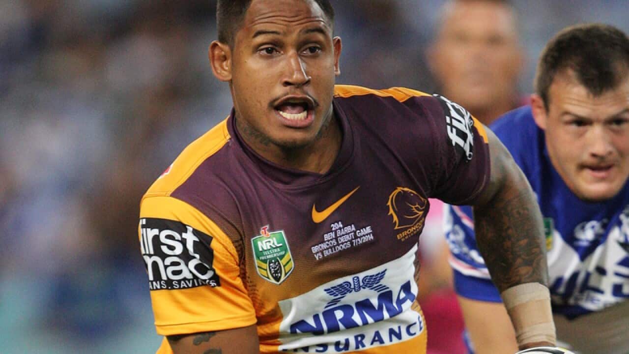 Ben Barba in action for the Broncos.