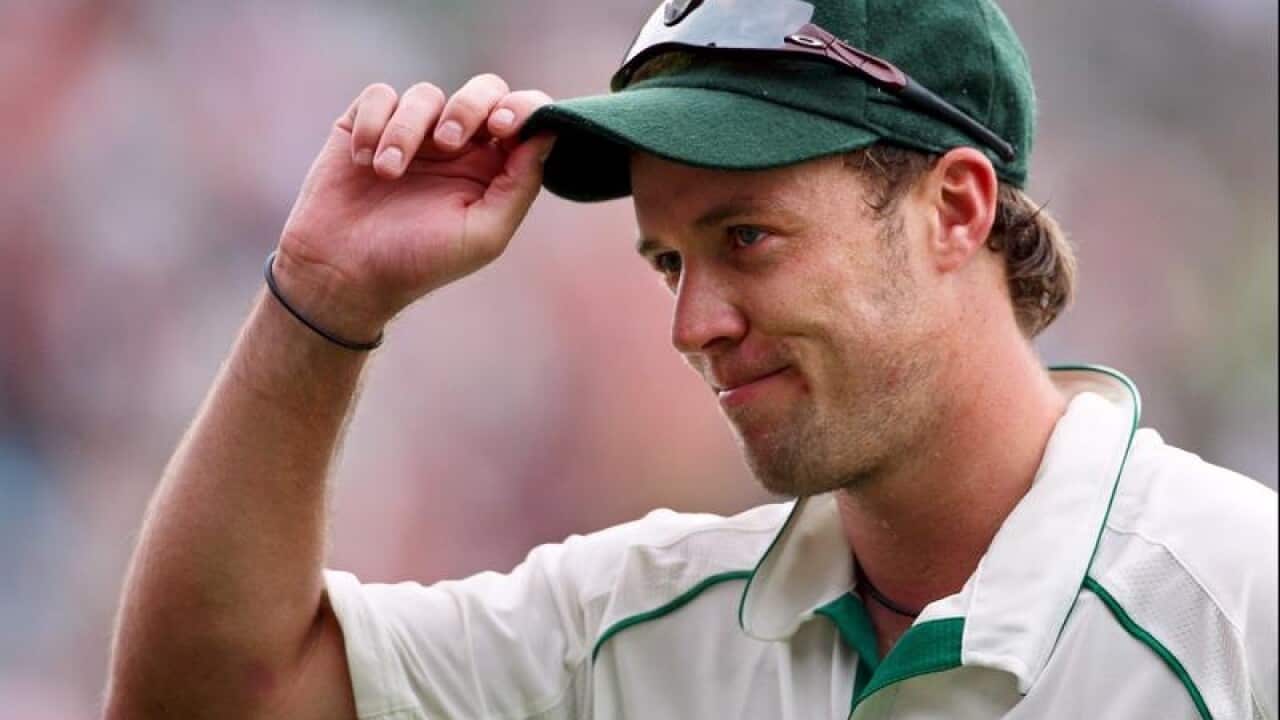 South African batsman AB de Villiers.