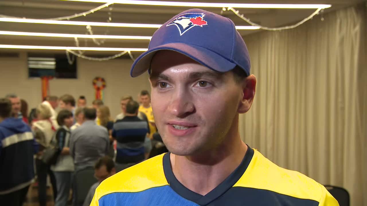 Veteran Oleksandr Zozuliak from the Ukrainian Invictus team lost his arm after he was run over by a Russian tank.