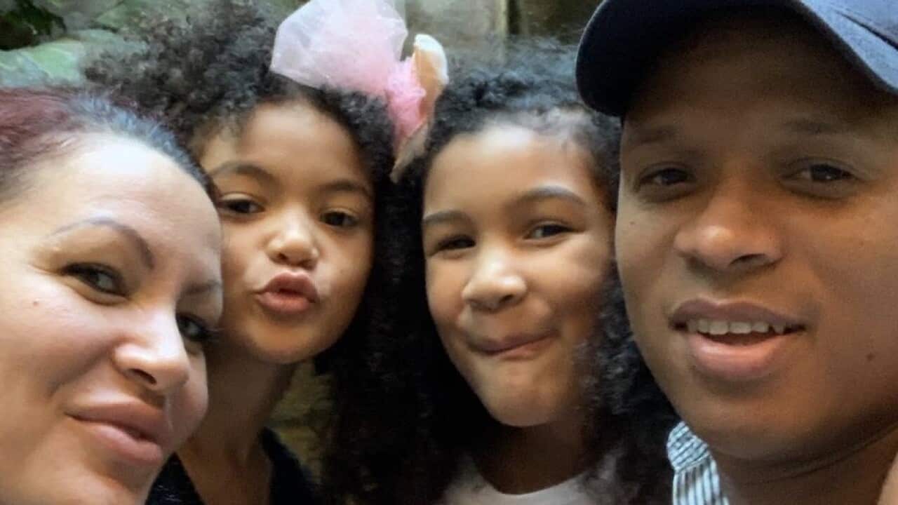 Richard Ortega y su familia