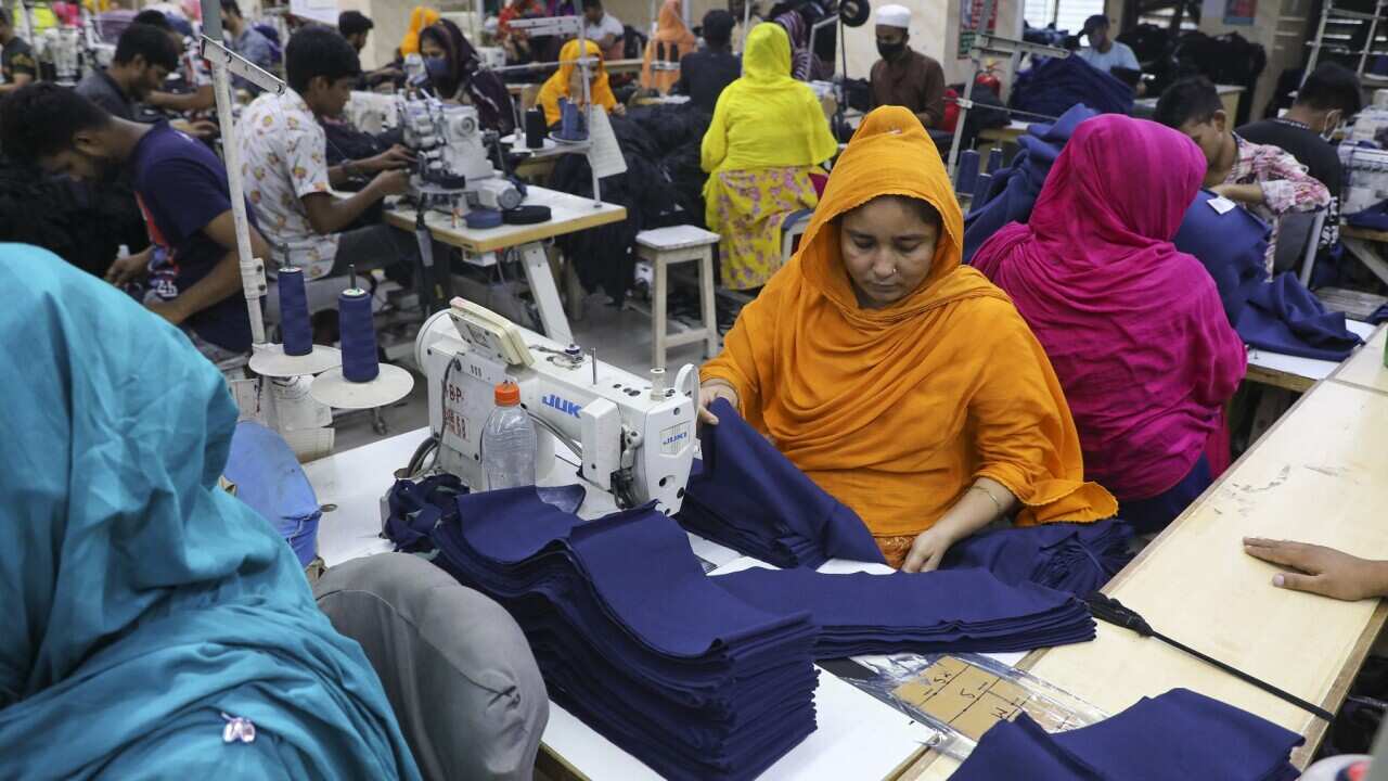 Ready-made garments worker works in a garments factory in Dhaka, Bangladesh (Getty)