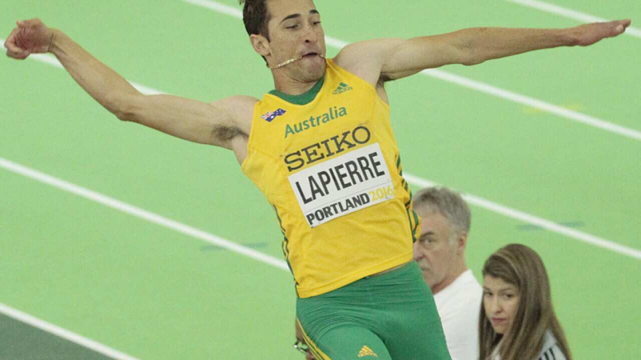 Australian long-jump athlete Fabrice Lapierre
