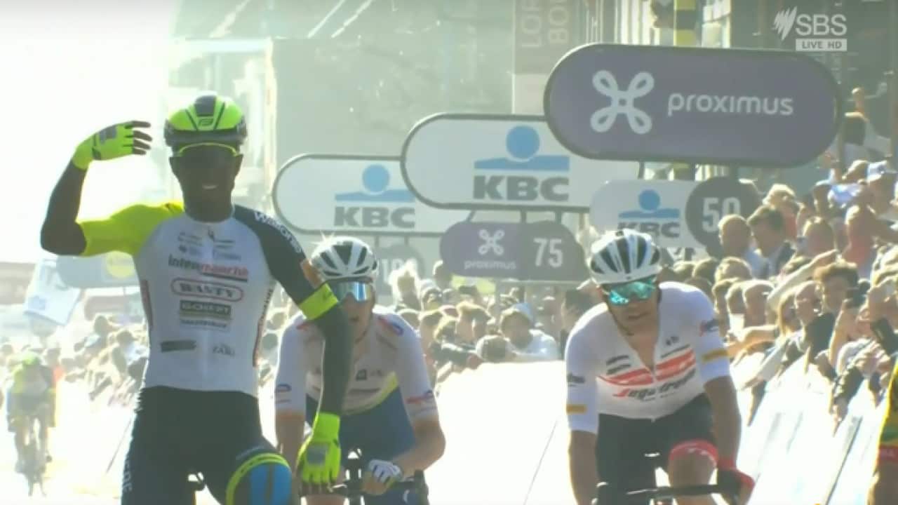 Biniam Girmay registers historic victory in Belgium