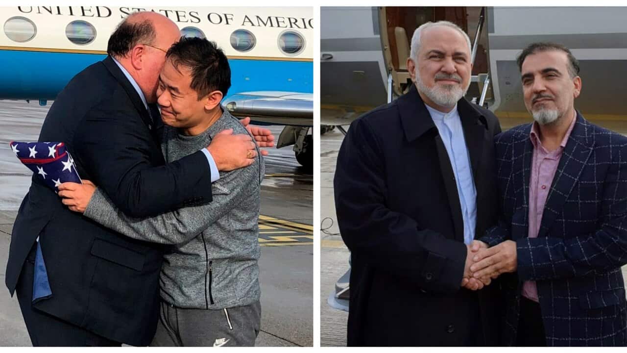 Iran released Xiyue Wang, a US citizen who had been held for three years on spying charges, while the US freed Iranian Massoud Soleimani.