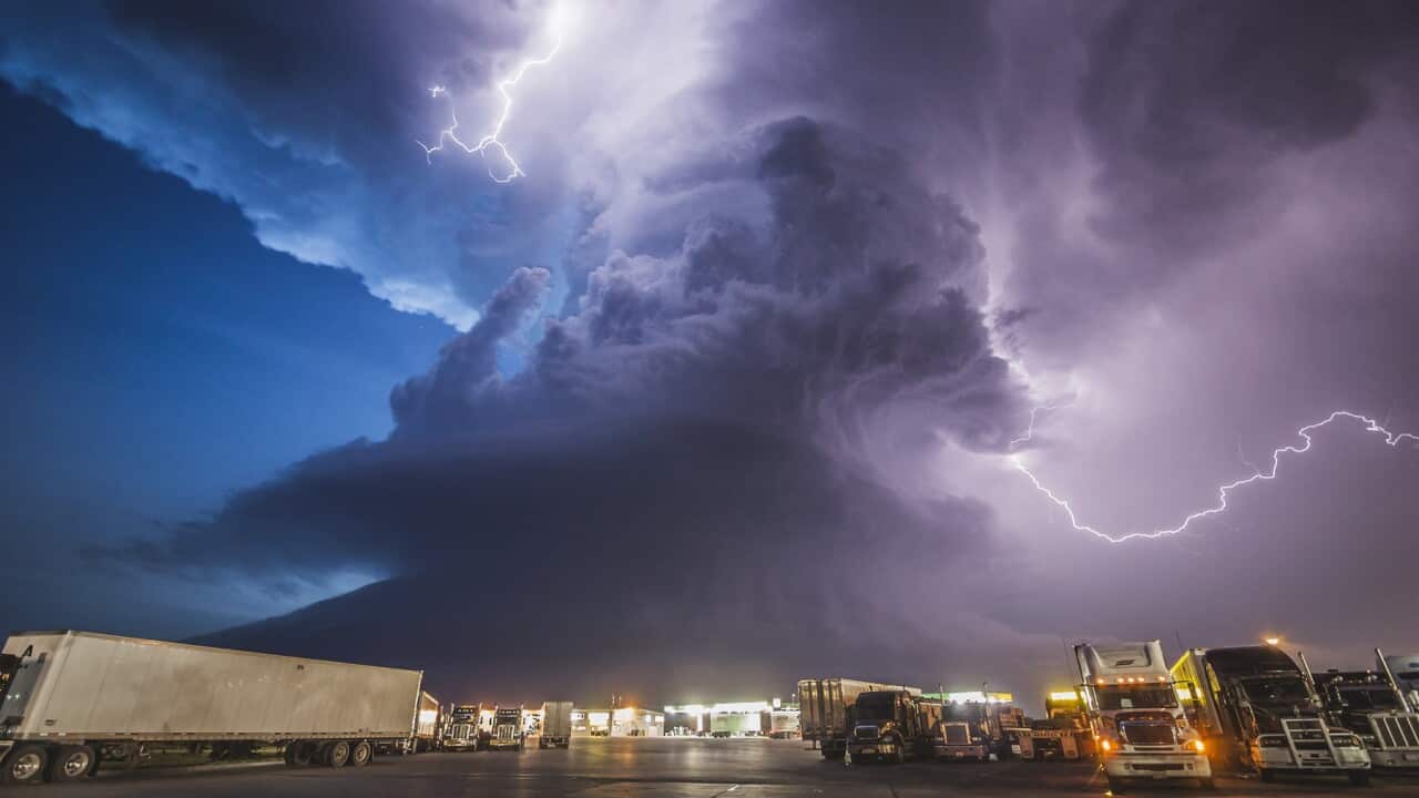 Truck Stop and Twilight Supercell