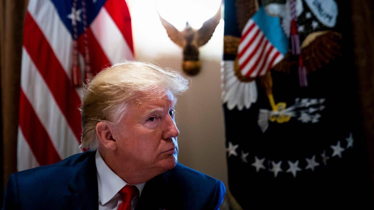 President Trump at the White House this month. In a tweet, he mistakenly tagged the Australian ABC News rather than the American one.