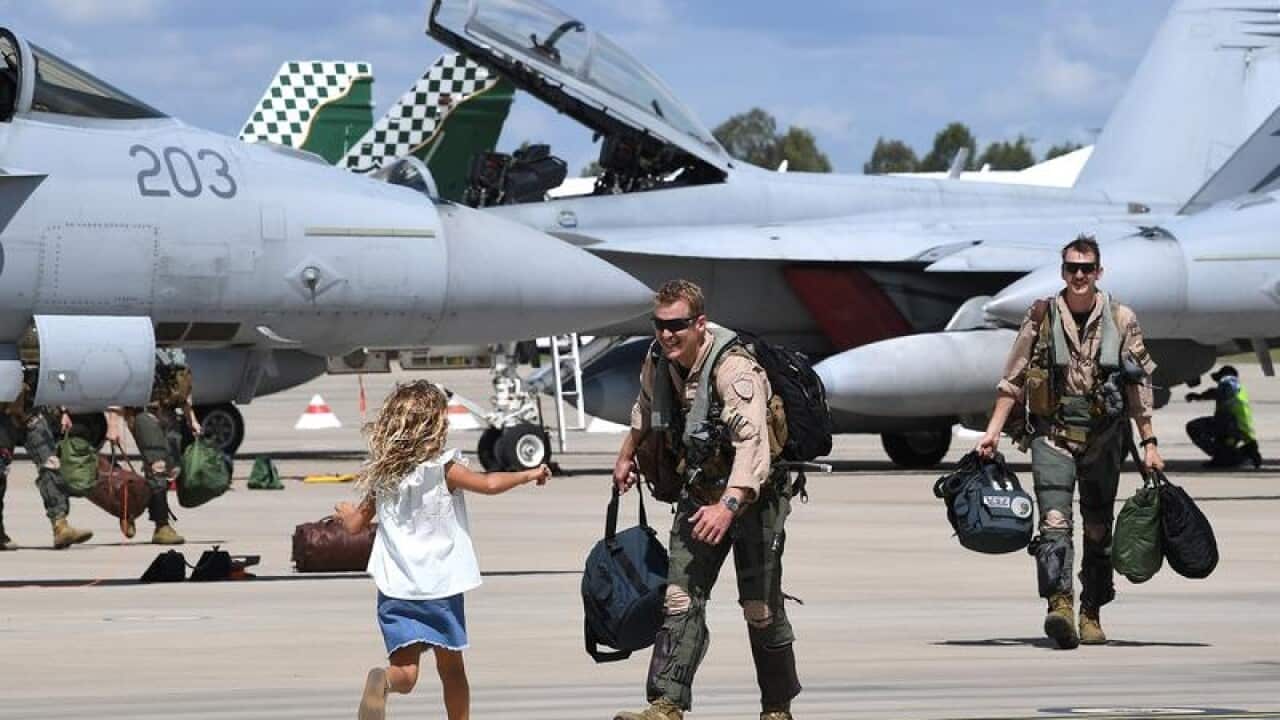 RAAF Pilots are welcomed home