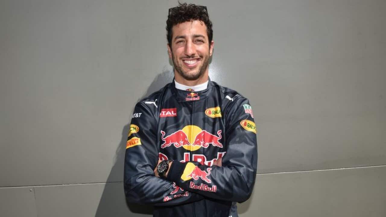 Australian Formula one driver Daniel Ricciardo is seen at the Australian Formula One Grand Prix in Melbourne