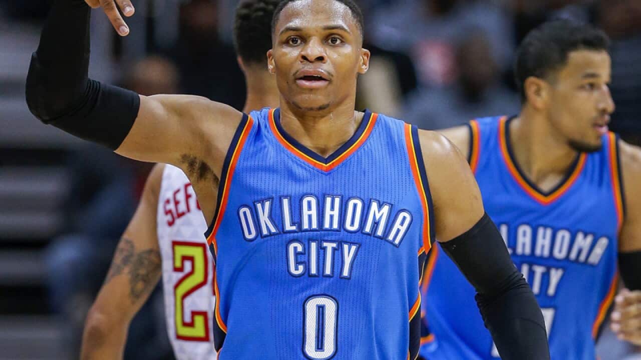 Oklahoma City Thunder guard Russell Westbrook