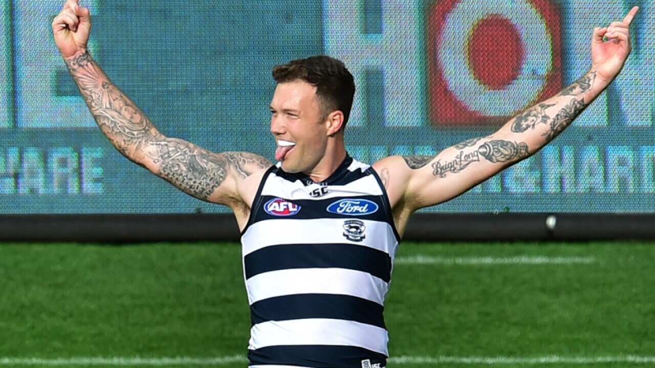 Cats player Mitch Clark.