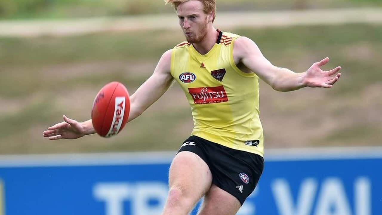 A file image of Essendon Bombers defender Aaron Francis