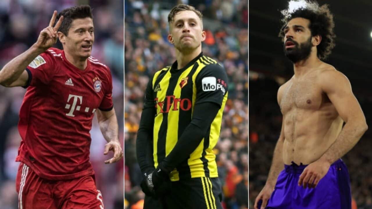 Lewandowski, Deulofeu, Salah