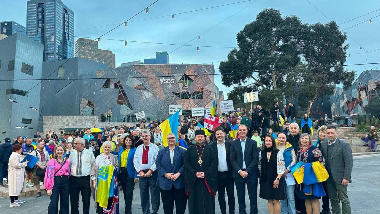 Melbourne, Federation Sq, 24 August 2026. Ukrainian Independence Day..jpg