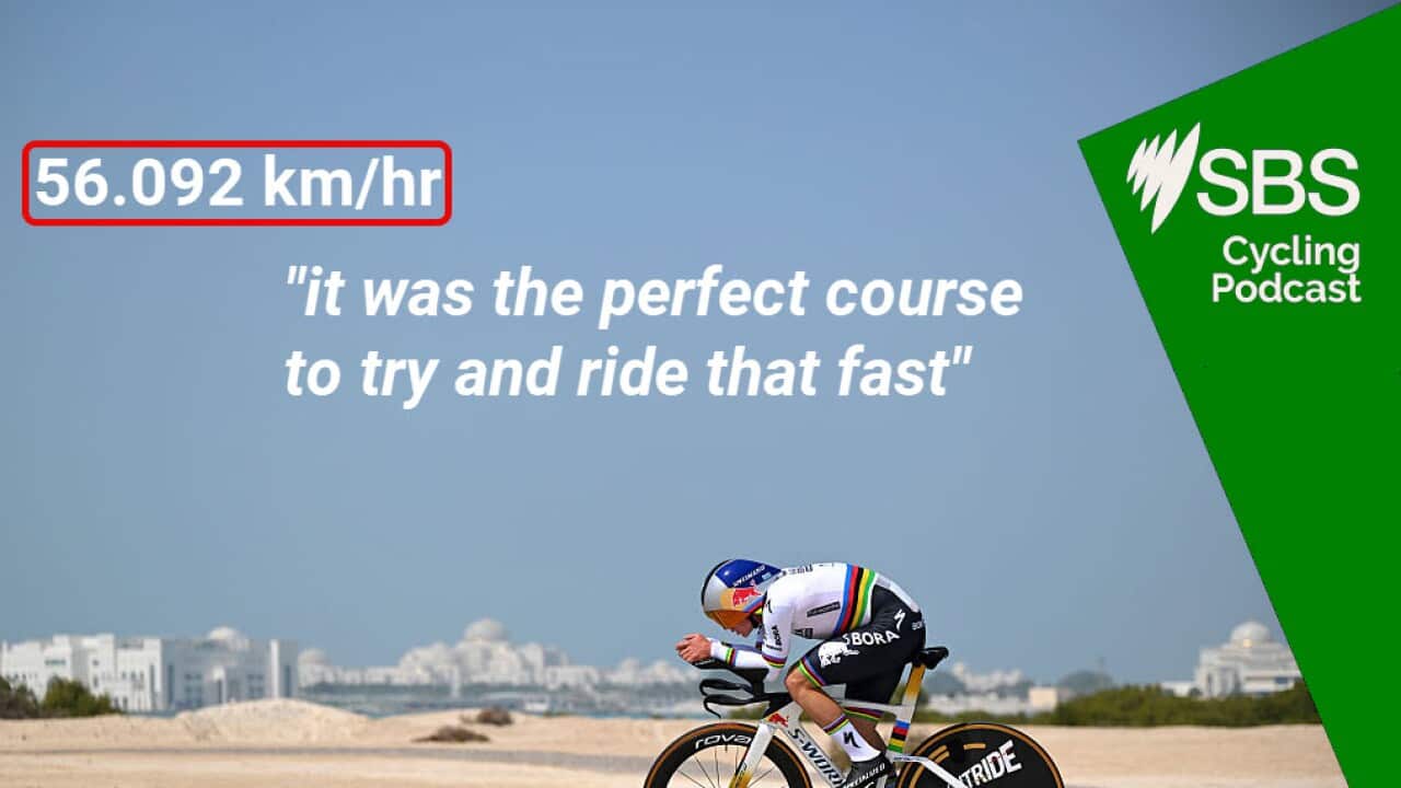 ABU DHABI, UNITED ARAB EMIRATES - FEBRUARY 17: Remco Evenepoel of Belgium and Team Red Bull - BORA - hansgrohe competes during the 8th UAE Tour 2026, Stage 2 a 12.2km individual time trial stage from Hudayriyat Island to Hudayriyat Island / #UCIWT / on February 17, 2026 in Abu Dhabi, United Arab Emirates. (Photo by Tim de Waele/Getty Images)