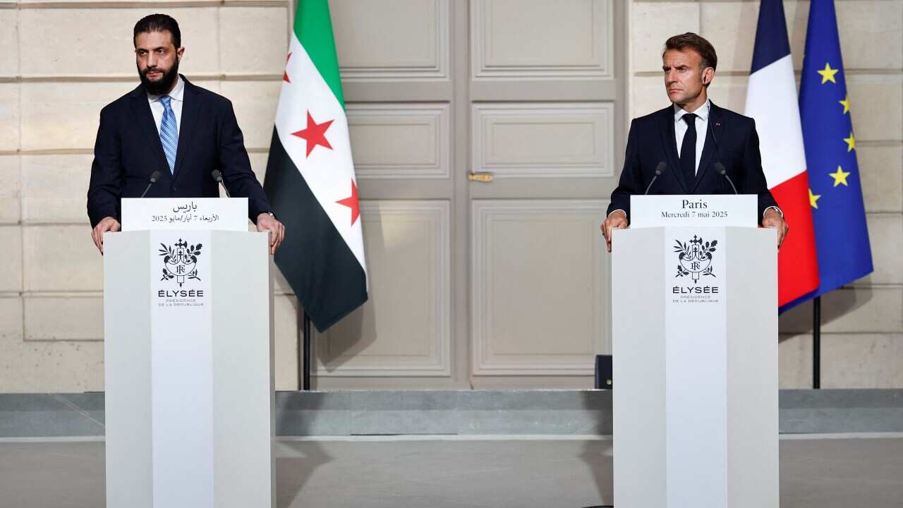 French President Macron receives Syria interim leader Ahmed al-Sharaa