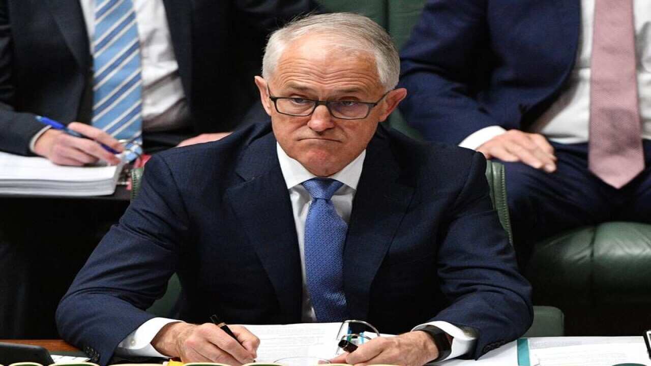 Malcolm Turnbull during Question Time in the House Of Representatives.