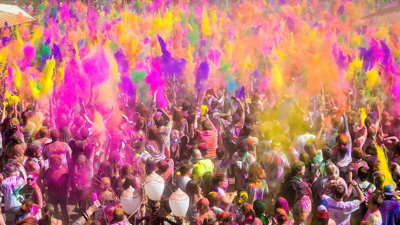 Holi celebration