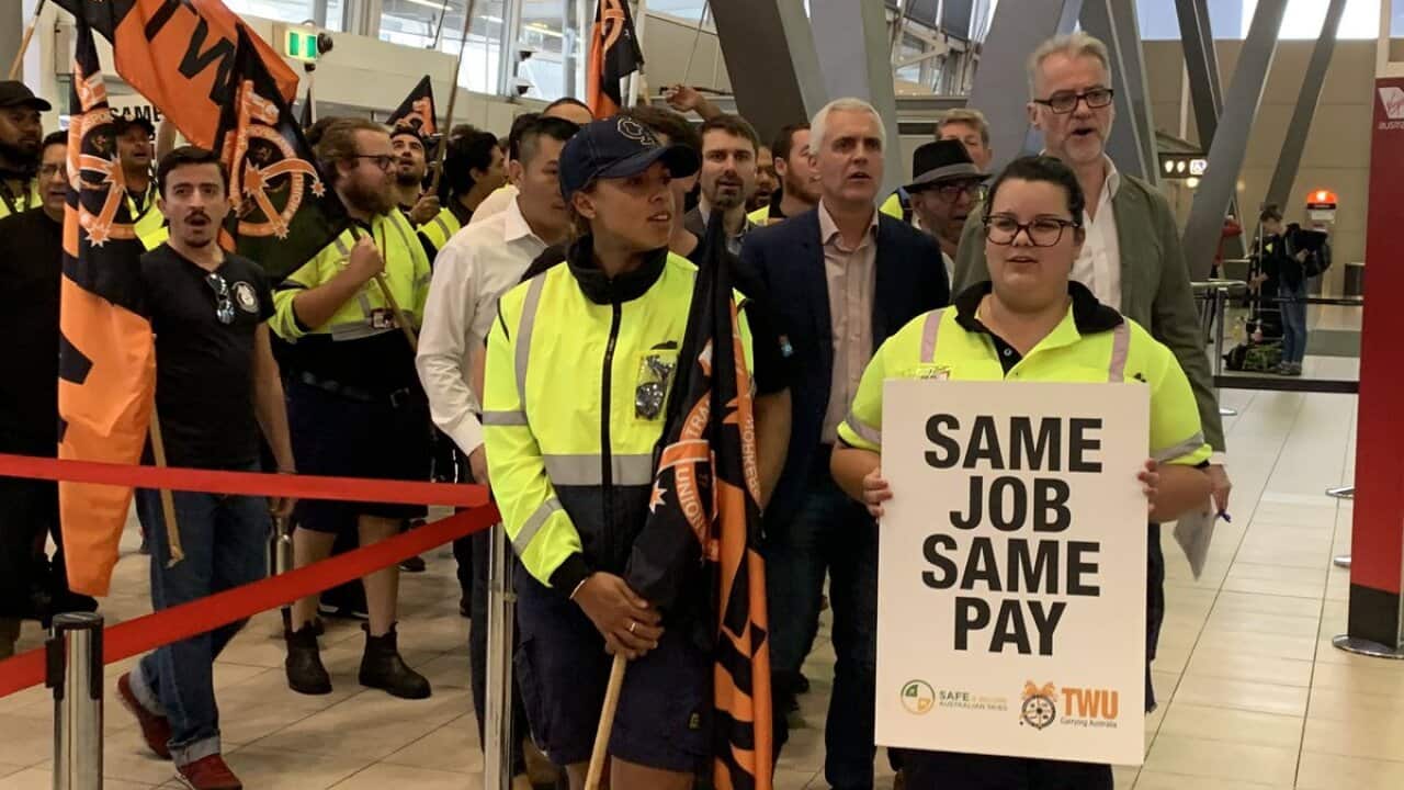 The union claims Jetstar makes $4 billion in revenue, while workers are forced onto insecure low-paid work.