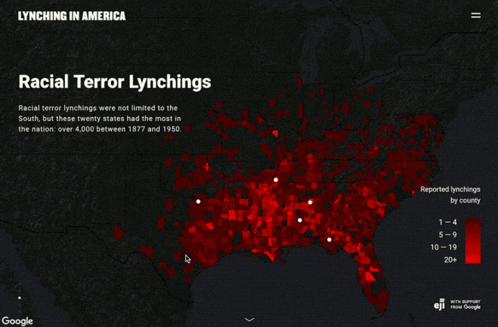 New interactive map confronts the legacy of racial terror in the US ...