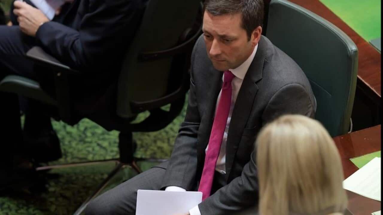 State opposition leader Matthew Guy