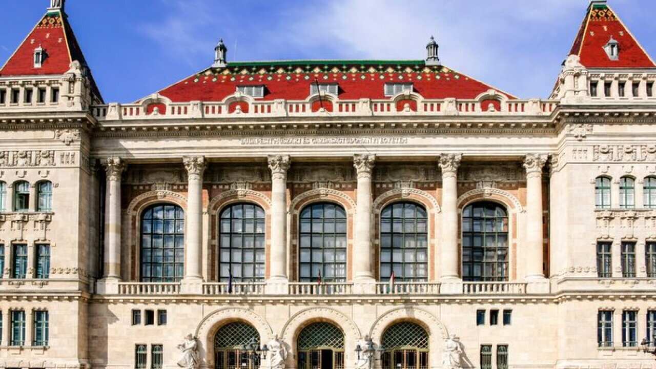 The University of Technology building in Budapest, Hungary