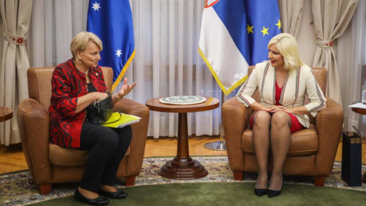 Dr Sharman Stone visiting Serbian Minister Zorana Mihajlovic