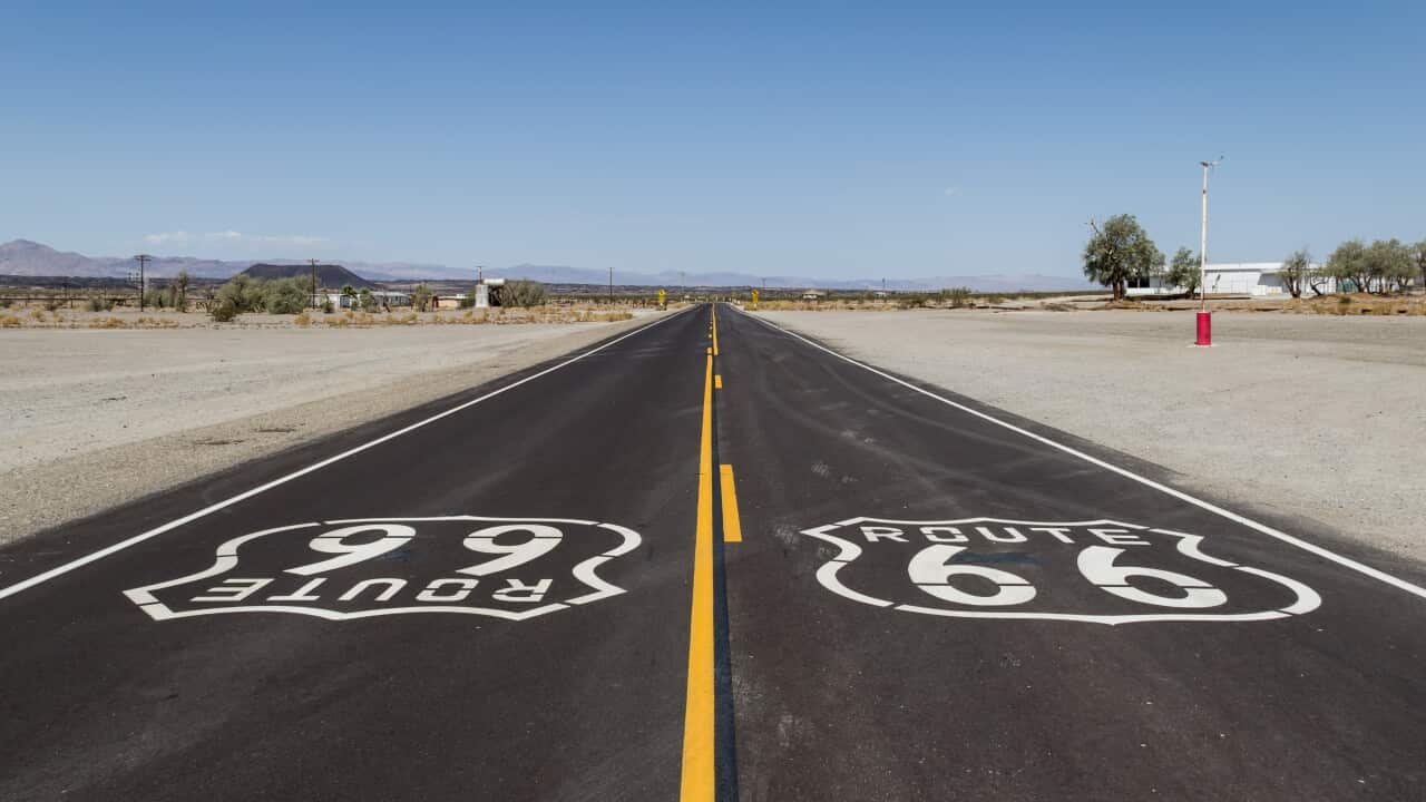 Amboy, Kalifornien, USA, Hist. Route 66