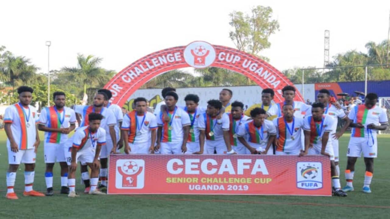 Eritrean national team in a CECAFA tournament in Uganda
