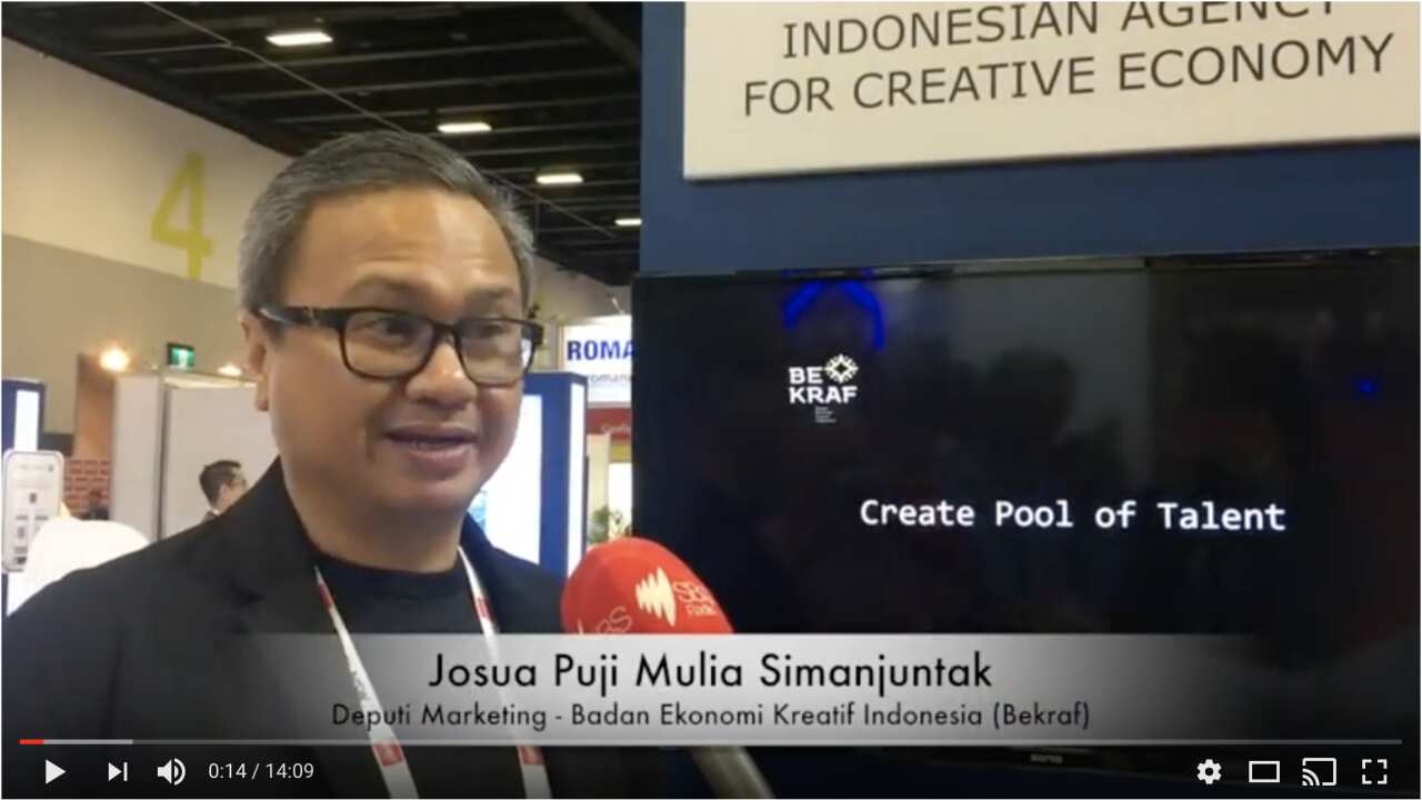 Deputy of Marketing - Indonesian Creative Economy Agency, Mr Josua Puji Mulia Simanjuntak